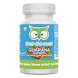 Guarana Kapseln - hochdosiert - 100mg Koffein - Qualität aus Deutschland - ohne Zusatzstoffe -...