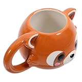 FUNNETOYU Kleine Waschbär Keramiktasse Lustige Trinkbecher für Kaffee Tee Milch für Zuhause Büro