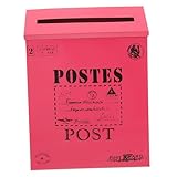 SEWACC Vintage Wandbriefkasten aus Robustem Eisen mit Schloss Wetterfest Einfach zu Montieren...