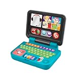 FISHER-PRICE Lernspaß Homeoffice Laptop – elektronisches Lernspielzeug mit...