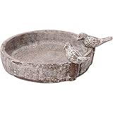 dobar® Klassische Vogeltränke Pool-Oase - Vogelbad aus Zement - Vogelbecken für Wildvögel -...