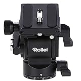Rollei V5I Vodeo Stativkopf für leichte und weiche Bewegungen, Ideal für den Einsatz auf...