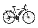 FISCHER E-Bike Trekking Viator ETH 1861, Elektrofahrrad für Herren, RH 50 cm, Mittelmotor 80 Nm, 48...