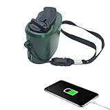 Powerbank mit Kurbel – Ausgangsspannung 5 V, Ladegerät für den Außenbereich | Tragbare...
