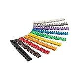 Goobay 72513 Kabelmarkierer Clips mit Ziffern 0 - 9 / Für 2,8 - 4,6 mm Kabeldurchmesser /...