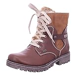 Rieker Damenschuhe Stiefel Schnürer Stiefelette Braun Freizeit, Schuhgröße:EUR 39