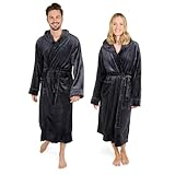 Blumtal Bademantel Damen & Herren 3XL - OEKO-TEX zert. Morgenmantel mit Kapuze, extra saugstark,...