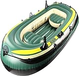 LEDSIX Aufblasbares Boot, Aufblasbares Kajak-Kanu Für 3 Personen, Seekajakfahren, Tragbares...