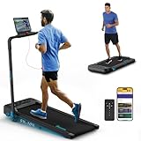 Riksion Laufband für Zuhause mit Neigung, Walking Pad bis 14 km/h, Treadmill Klappbar mit 12...