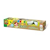 SES Creative 24926 - Eco Fingerfarbe 4 Farben x 150ml, aus natürlichen Rohstoffen, Hautfreundlich,...