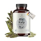 BIONUTRA© Bio Jod Kapseln aus Kelp, 365 Stück à 300 mg mit 200 µg Jod, vegan & ohne Zusätze,...