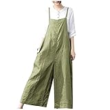 AMhomely Damen-Hose, Bohemian-Stil, Palazzo-Hose, lang, lose Papiertüte, Overall, Overall,...