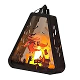 Chenxi Studio Festliche Hängelampe Dekoration mit Griff Halloween Hexe Kürbis Burgen Muster...