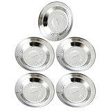 Ruarby 5-teiliges Geschirr-Set aus 304 Edelstahl, Servierteller, Picknicks, Campingteller,...