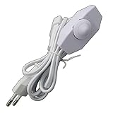 LED Dimmer 1-60 Watt mit 2m Kabel (Stecker + Buchse) stufenlos dimmbar/dimmen (Schnur-Drehdimmer)...