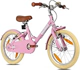 PROMETHEUS BICYCLES Retro Kinderfahrrad 18 Zoll Mädchen ab 6 Jahre - Mädchenfahrrad 18 Zoll...