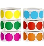 Klebepunkte Bunt Punktaufkleber, 25mm Bunt Etiketten Markierungspunkte, Klebrige...