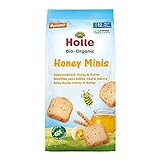Holle Babyfood Bio-Babyzwieback, Minis Honig & Butter, 100g