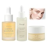 3 Stück Concentrated Booster,Koffein Augenserum Anti-Aging,Glow Mask mit Kaffeeöl,Gesichtspflege...