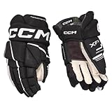 CCM Tacks XF80 Senior Eishockey Handschuhe (Schwarz/weiß, 13 Zoll)