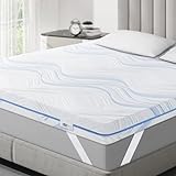 BedStory Topper 140x200cm H3 H4 aus 10cm Hoch Gel kaltschaum, Hart Matratzentopper für Bett...
