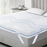 BedStory Topper 180x200cm H3 H4 aus 10cm Hoch Gel kaltschaum, Hart Matratzentopper für Bett...