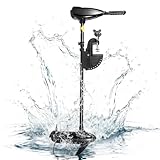 BAOCHADA 12V 80LBS 800W Aussenborder Elektromotor Bootsmotor mit 5 Vorwärtsgänge und 3...