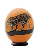 Decoupage Afrikanisches Leoparden-Straußenei