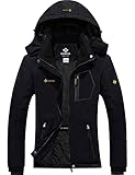 GEMYSE Damen Wasserdichte Winddichte Skijacke Winterjacke Wanderjacke Hardshelljacke Regenjacke mit...