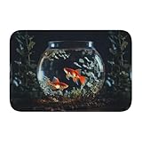 Bodenmatten-Saum, 40 x 60 YYHWHJDE kleine Fische im Aquarium, rutschfest, tropfgeformter Boden,...