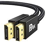 IVANKY 8K DisplayPort Kabel 1.4 2M [VESA-Zertifiziert], 8K@60Hz, 4K@165Hz, 2K@240Hz/165Hz/144Hz,...