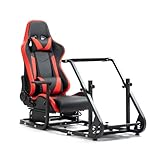 Dardoo Racing Simulator Cockpit mit rotem Sitz Racing Lenkrad Ständer Passend für Logitech G920...