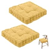 2er Set Stuhlkissen, Sitzkissen 40 * 40cm für Indoor und Outdoor,Dicke Bodenkissen, Stuhl...