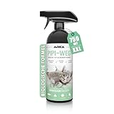 Enzymreiniger Katzenurin 750 ml – extrem stark gegen Katzenpipi, Uringeruch und Flecken –...