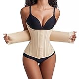 Yixinly Korsett Damen Bauchweg Doppelte Verschlüsse, Waist Trainer Doppellagiges Verschlusssystem...