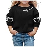 Generisch Mädchen Langarm Sweatshirt Weich Grafikdruck Niedlich Rundhals Pullover Top...