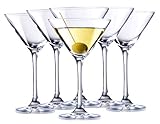 6x Martini Glas Martinigläser Gläser Martinischale Cocktailglas Cocktail Sekt Champagner Dessert...