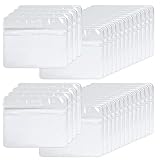 100PCS Ausweishülle Horizontal Ausweishalter 98x82mm ausweishülle PVC Transparente Kartenhalter...