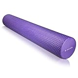 Navaris Pilates Rolle Faszienrolle 90 cm lang - Pilatesrolle Faszien Yoga Roller - Schaumstoffrolle...