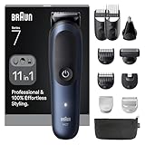 Braun All-in-One Trimmer-Set 7, 11-in-1 Multigroom, Haarschneidemaschine für Gesicht, Kopf und...