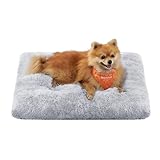 Feandrea Hundebett, Hundekissen, Flauschige Hundematte, Langer Plüsch, 65 x 45 cm, weiche...