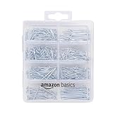 Amazon Basics – Nagel-Set, mit Senkkopf-Nägeln, Drahtstiften, gewöhnlichen Nägeln, Drahtnägeln...