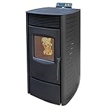 NEMAXX® P9 Pelletofen 11 kW bis 220m³ – Elektrokamin mit ECO-Modus,Wi-Fi Ready,Wochen-Timer &...