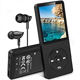 AGPTEK MP3 Player 32GB mit Lautsprecher, 70 Stunden Akkulaufzeit kleiner und klassischer Sport MP3...