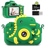 GREENKINDER Kinderkamera,2.0”-Bildschirm Kinder Kamera mit 32GB Karte, 20MP & 1080P HD Selfie...