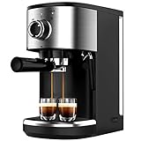 Bonsenkitchen Espressomaschine mit Siebträger, 1450W Hohe Leistung Edelstahl Kaffeemaschine, 15 Bar...