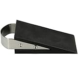 Westcott Türstopper in Keilform, rutschfester Gummikeil mit Edelstahlgriff, 12x5x3 cm, schwarz...