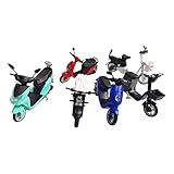 Kodxylytix 6 Stück Simulation Montieren 1/24 Elektro-Motorrad-Kits, Heimdekor-Kollektion