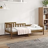 GCHDHAPB Home-Beds & Accessories,Betten & Bettrahmen,Tagesbett ohne Matratze Honigbraun 80x200 cm...
