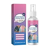 Mnozreo Textilien Antistatik Spray,Reduziert Statische Aufladung,Anti Falten Spray...